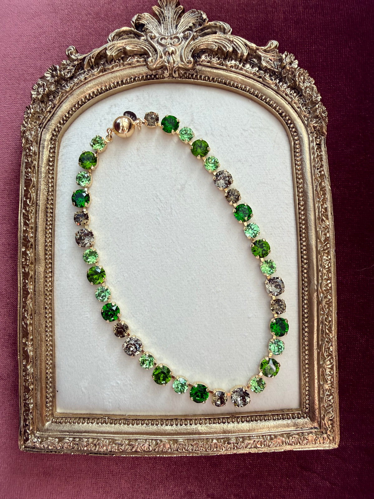 Emerald Garden Austrian Crystal Necklace