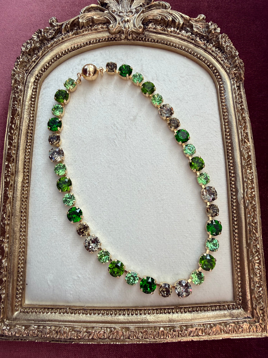 Emerald Garden Austrian Crystal Necklace