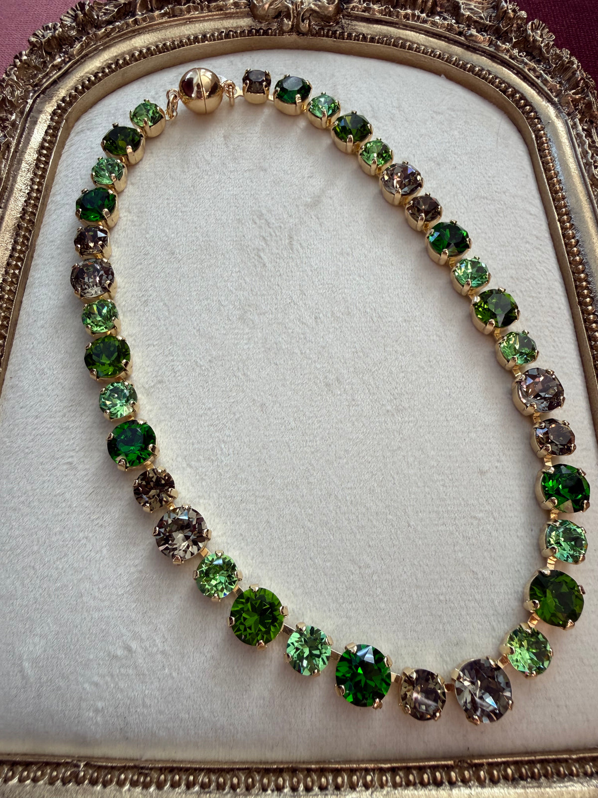 Emerald Garden Austrian Crystal Necklace