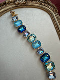Ocean Jewel Austrian Crystal Bracelet - blue and aqua crystal bracelet