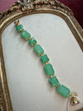 Mint Condition Austrian Crystal Bracelet - mint green crystal bracelet