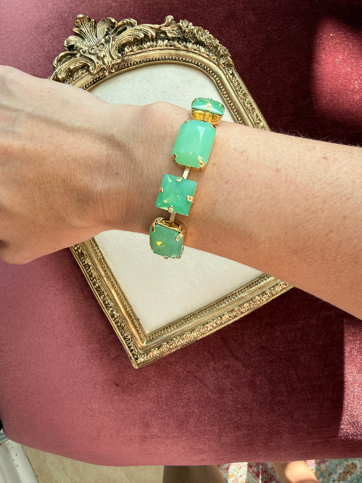 Mint Austrian Crystal Bracelet