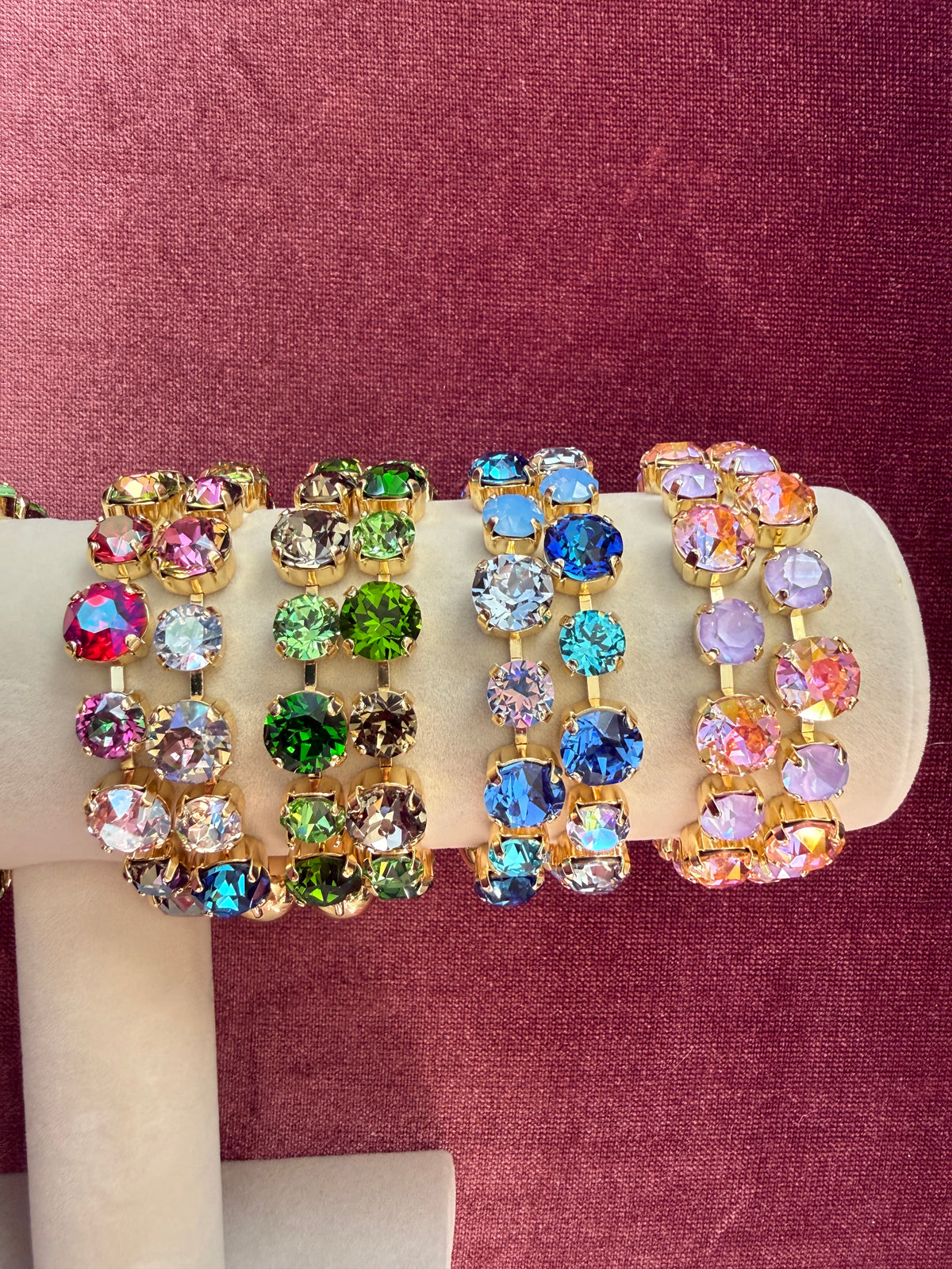 Color Party Austrian Crystal Bracelet - Rainbow Pop