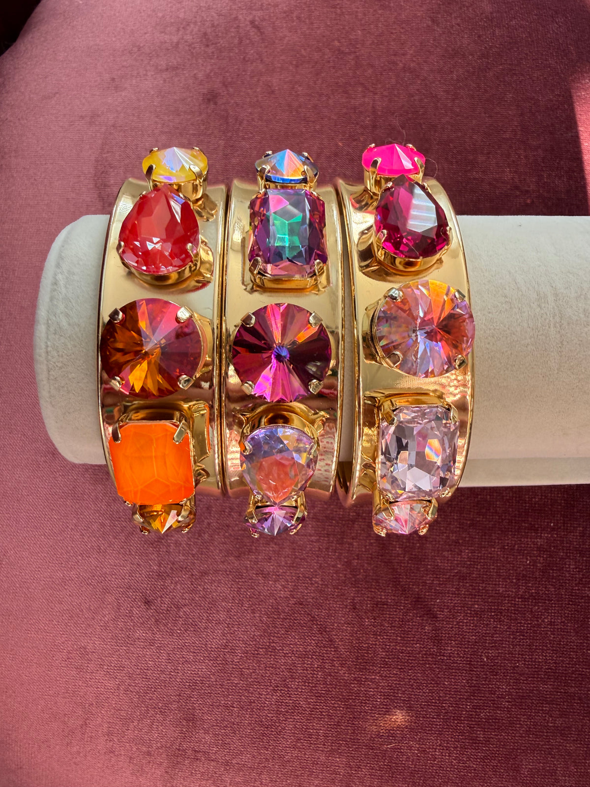 Big Gem Energy Austrian Crystal Cuff Bracelet