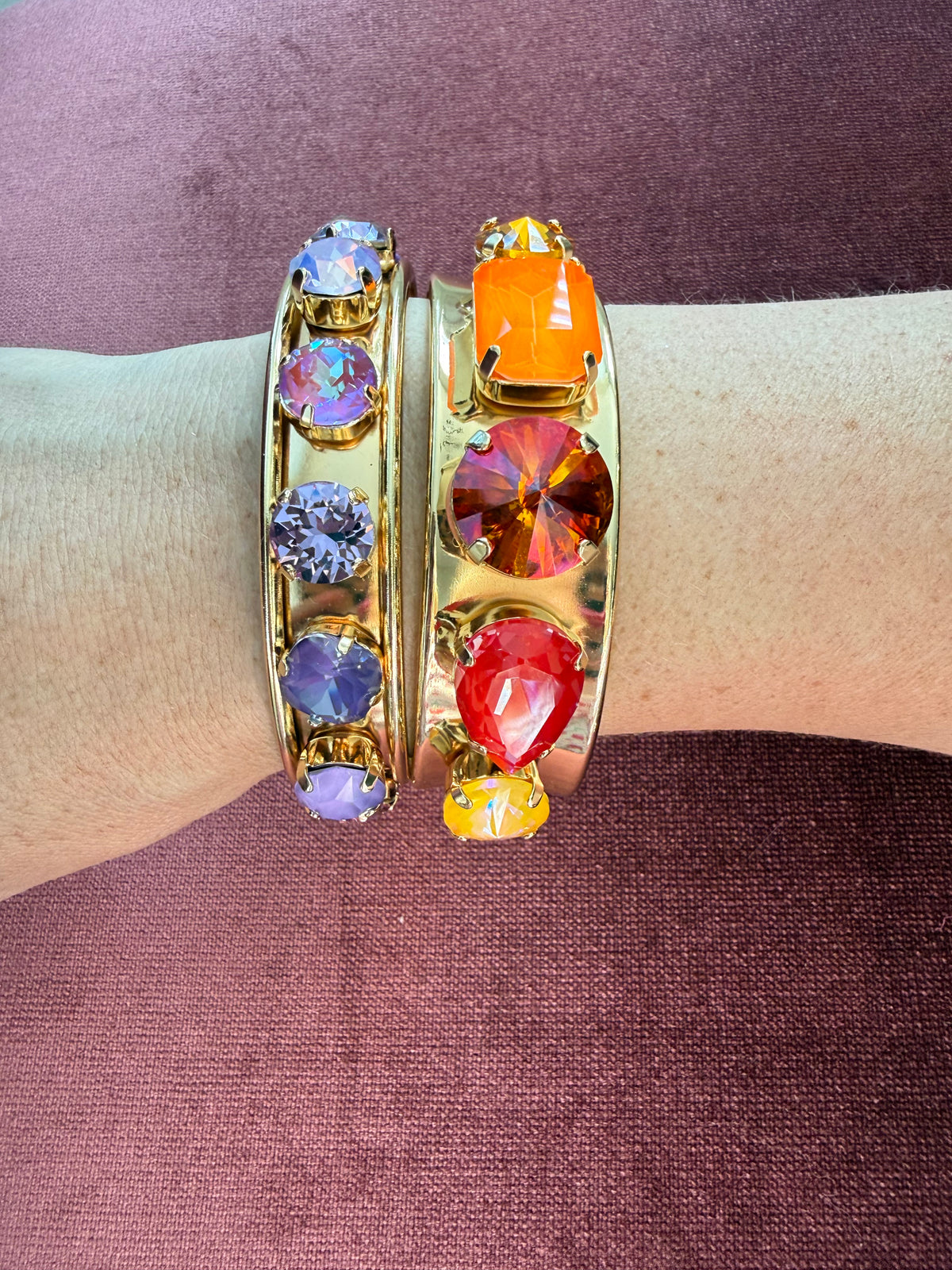 Big Gem Energy Austrian Crystal Cuff Bracelet