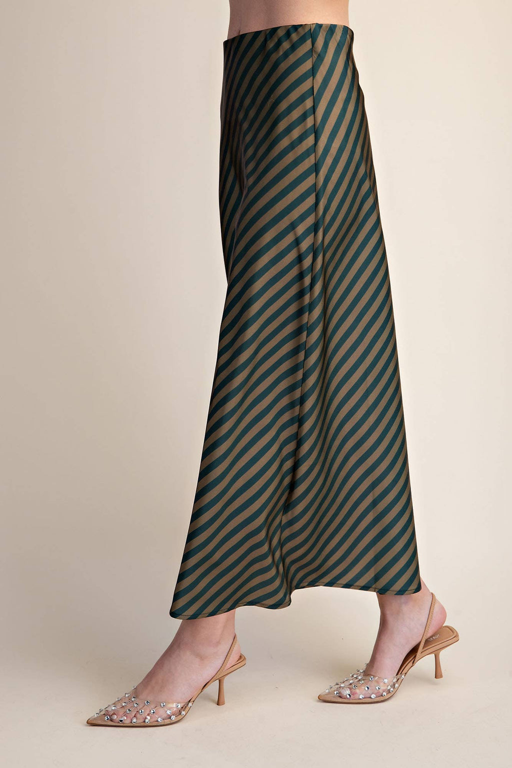 The Social Stripe Midi Skirt