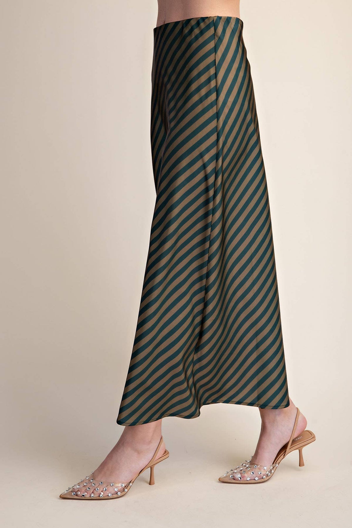 The Social Stripe Midi Skirt