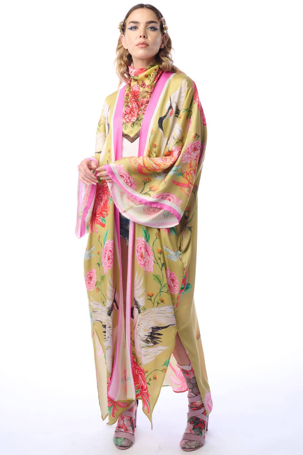 Aratta - The Legend Of The Crane Maxi Kimono