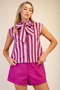 All Tied Up Striped Top