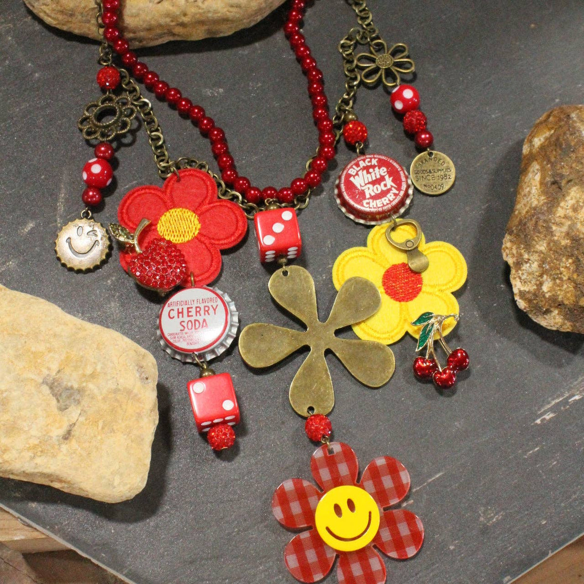 Cheesing With Cherries Charm’d Necklace