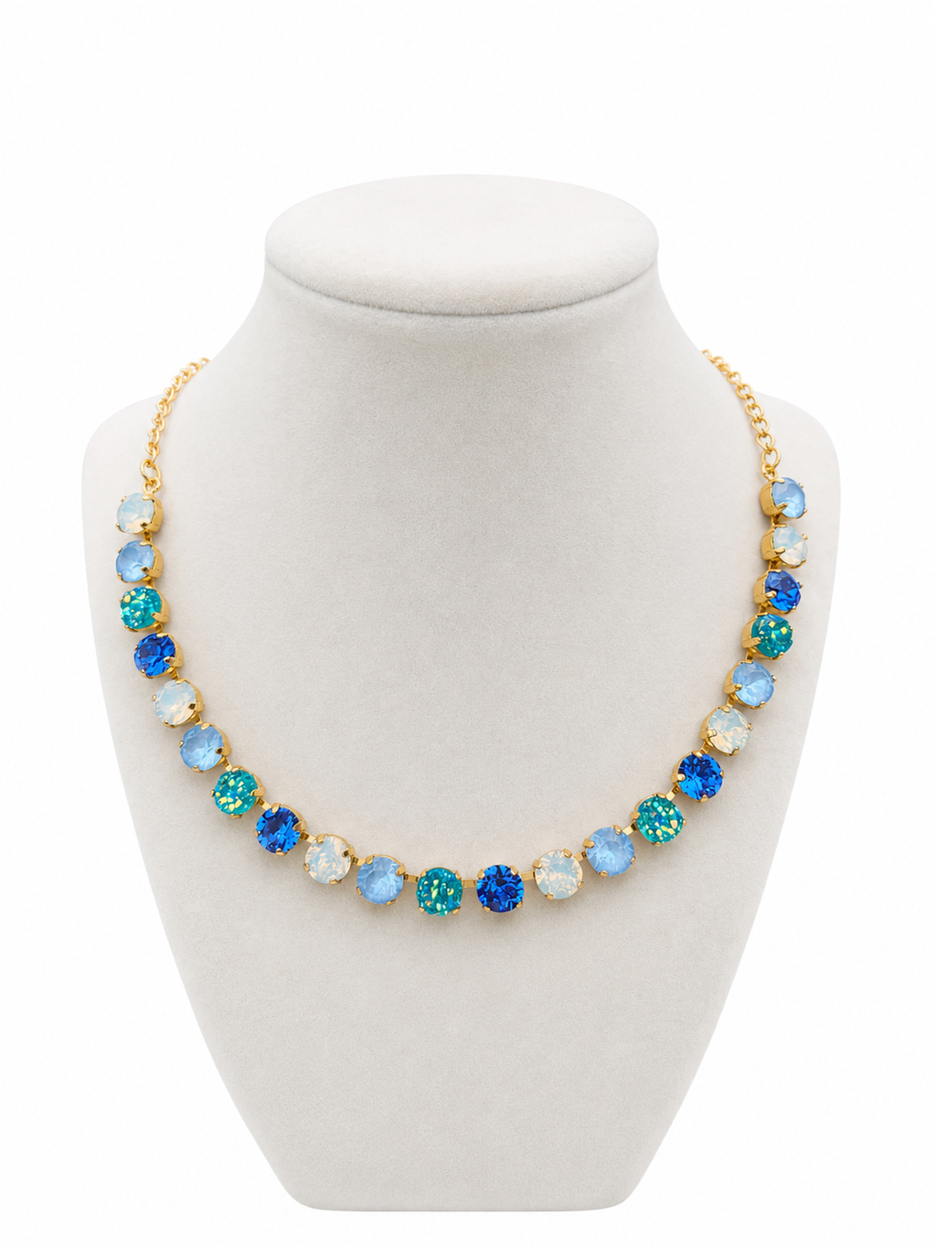 Blue Skies Rhinestone Necklace 