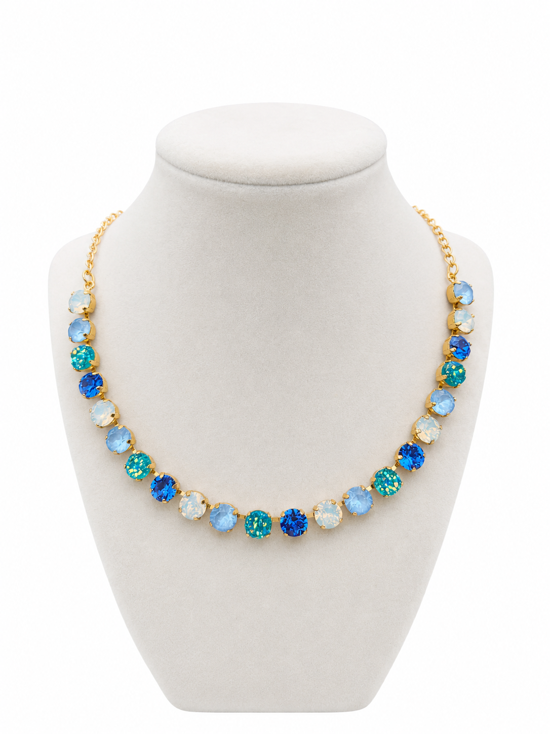 Blue Skies Rhinestone Necklace 