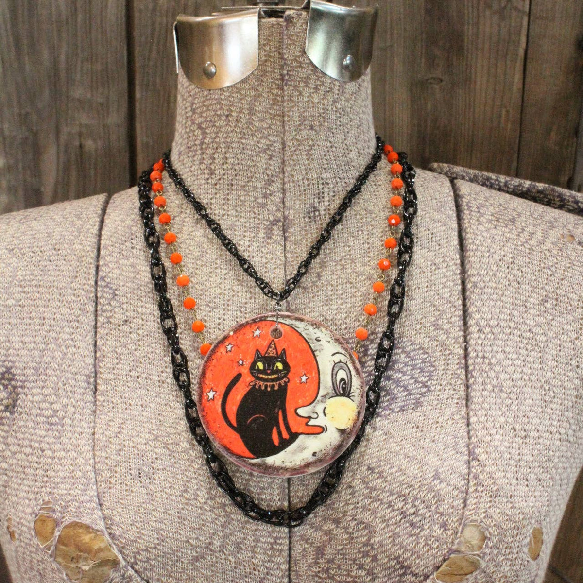 Vintage Halloween Fun Layered Necklace