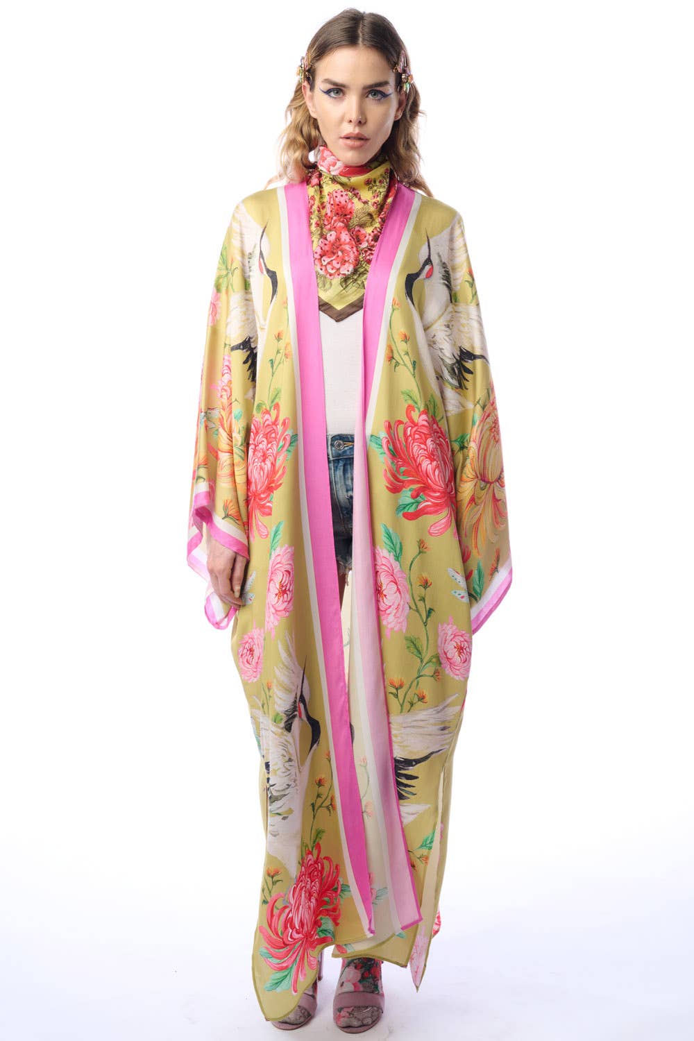 Aratta - The Legend Of The Crane Maxi Kimono