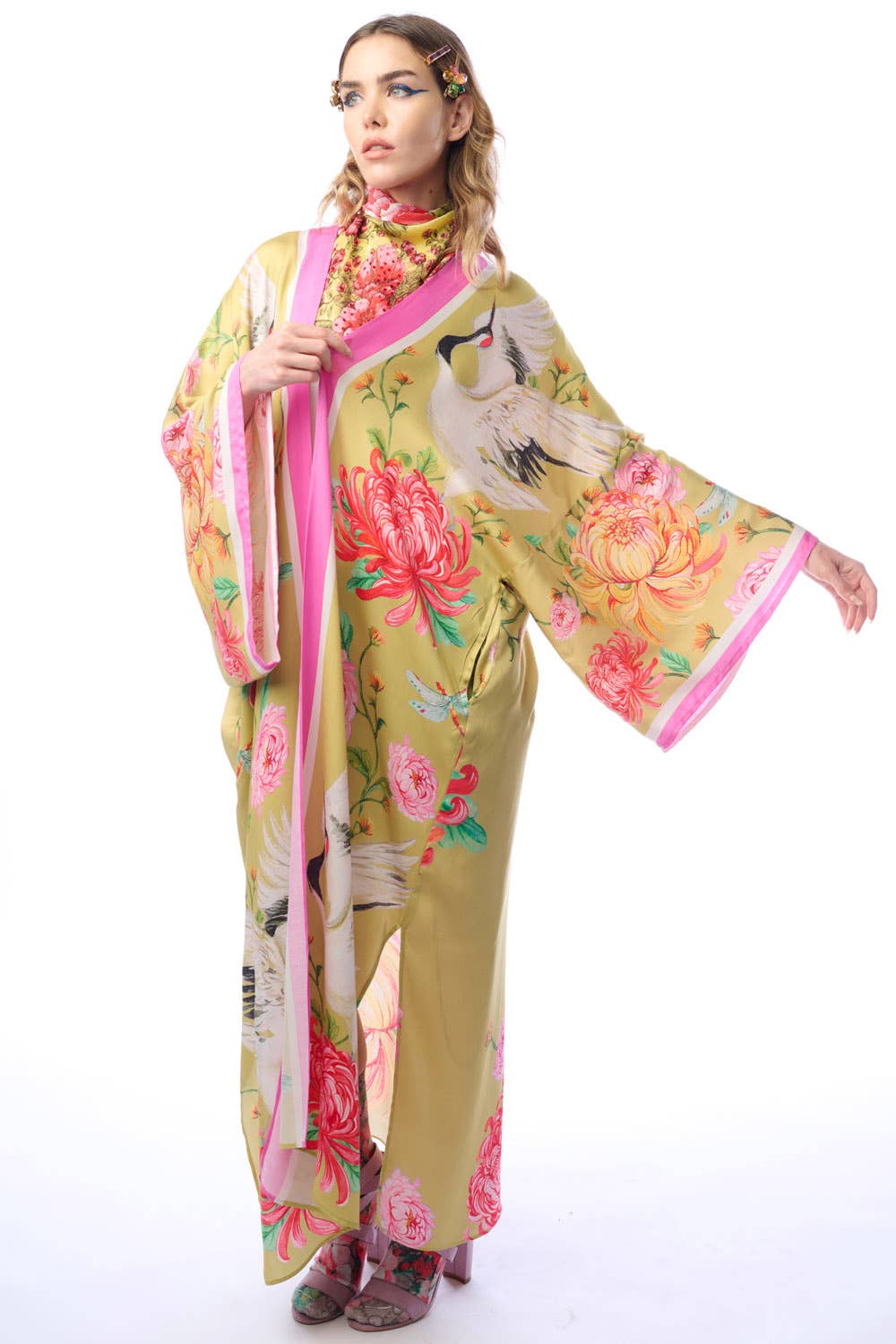 Aratta - The Legend Of The Crane Maxi Kimono