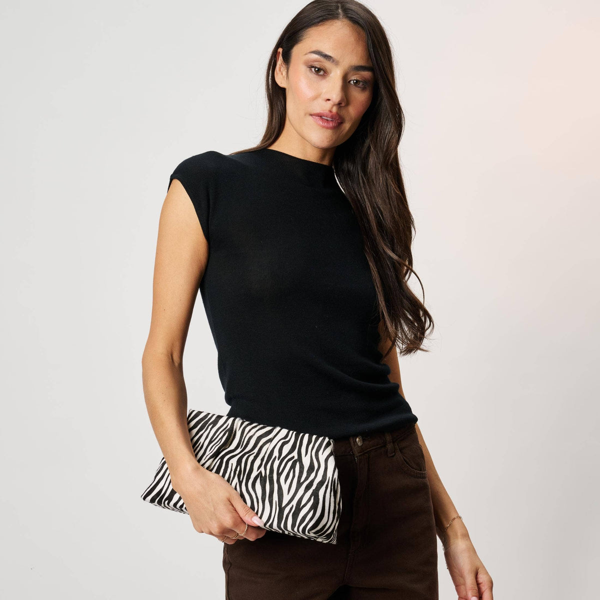 Elva Zebra Clutch