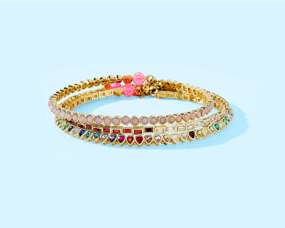 The Amore Rainbow Hearts Choker Necklace