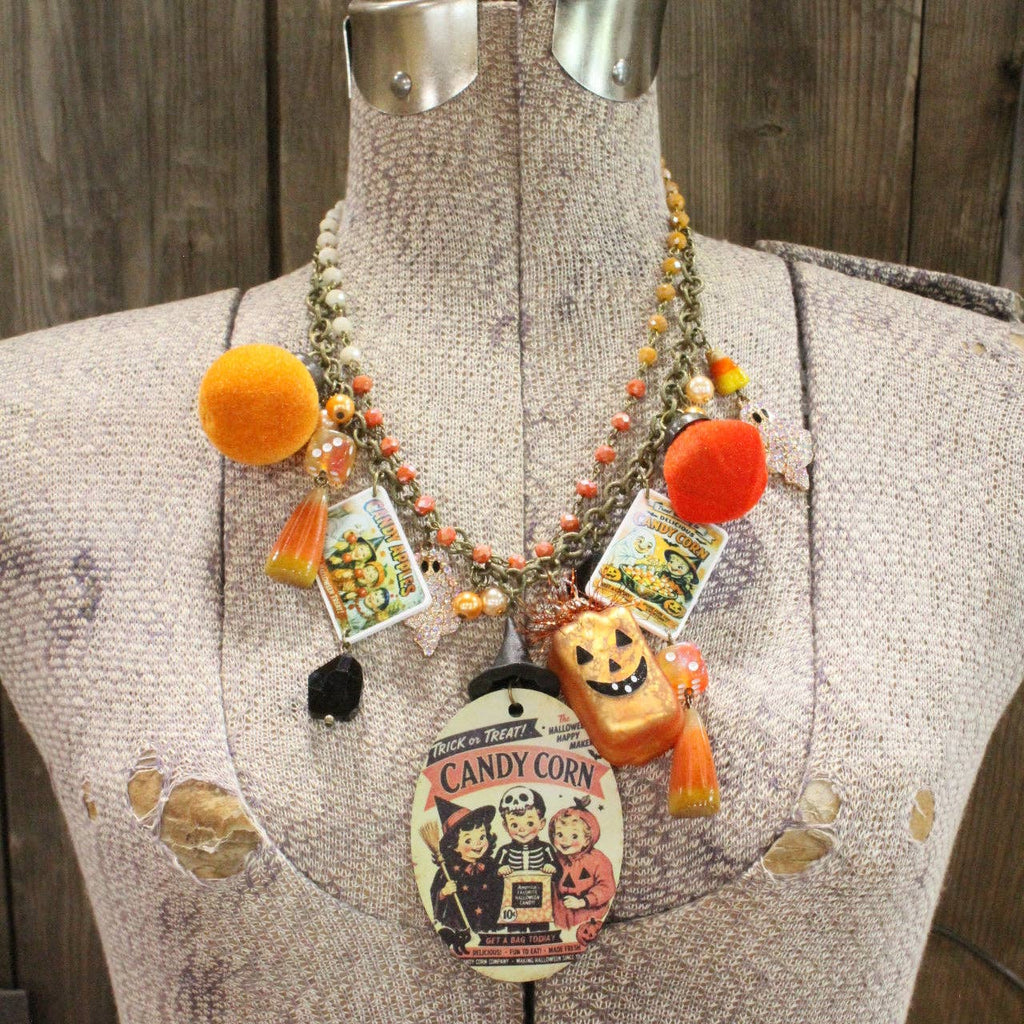 Candy Corn Maker Charm'd Necklace