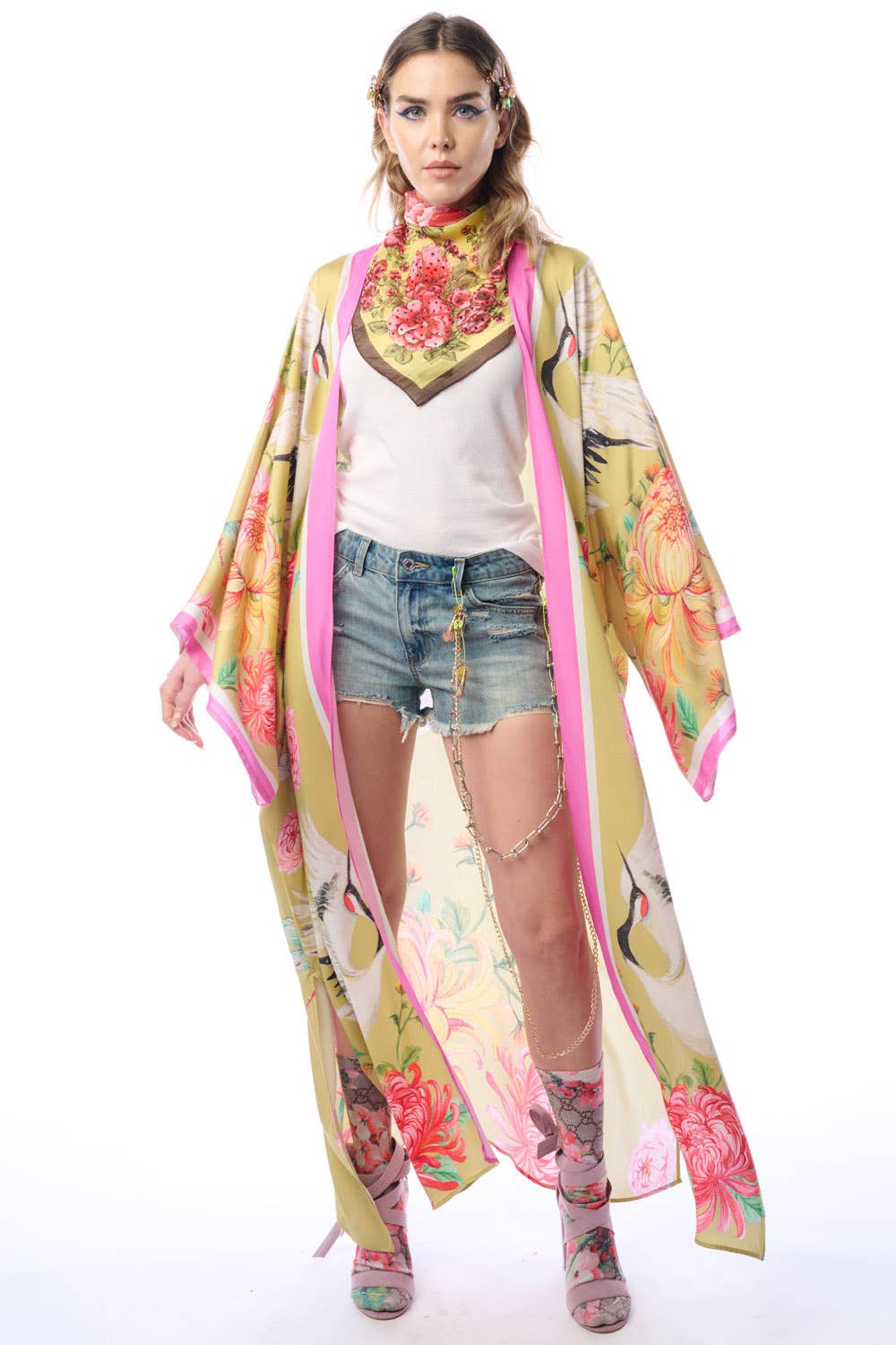 Aratta - The Legend Of The Crane Maxi Kimono