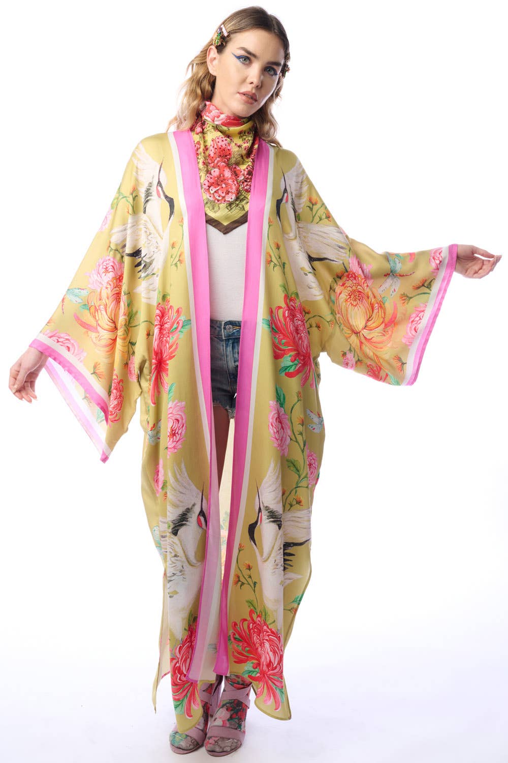 Aratta - The Legend Of The Crane Maxi Kimono