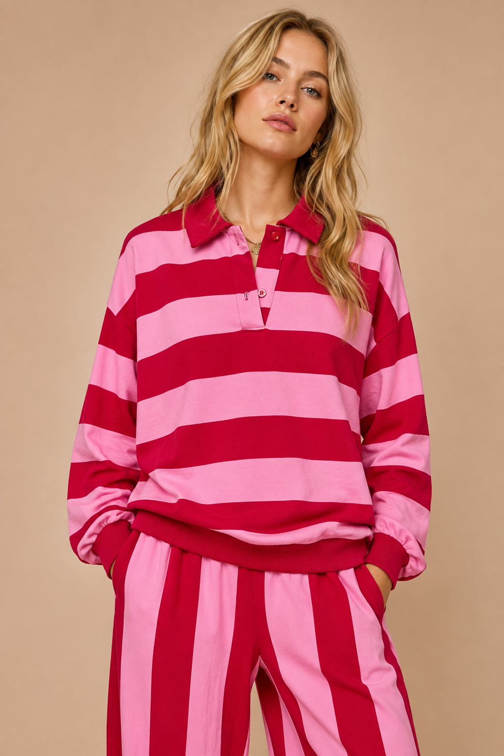 Pumpkin Spice Rugby Pullover