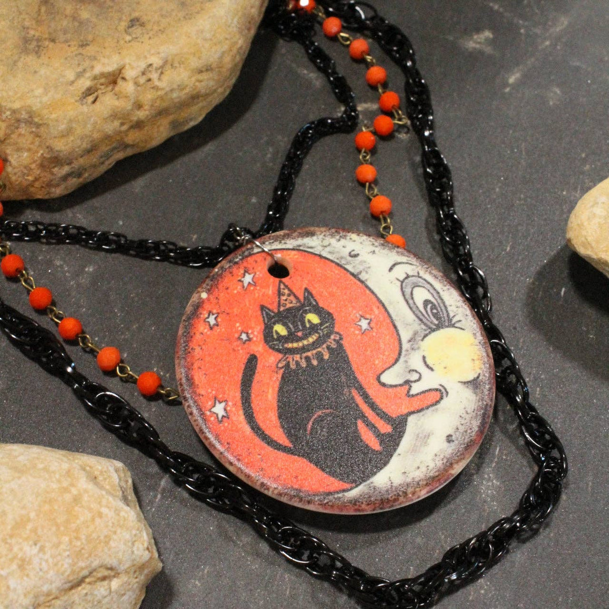 Vintage Halloween Fun Layered Necklace