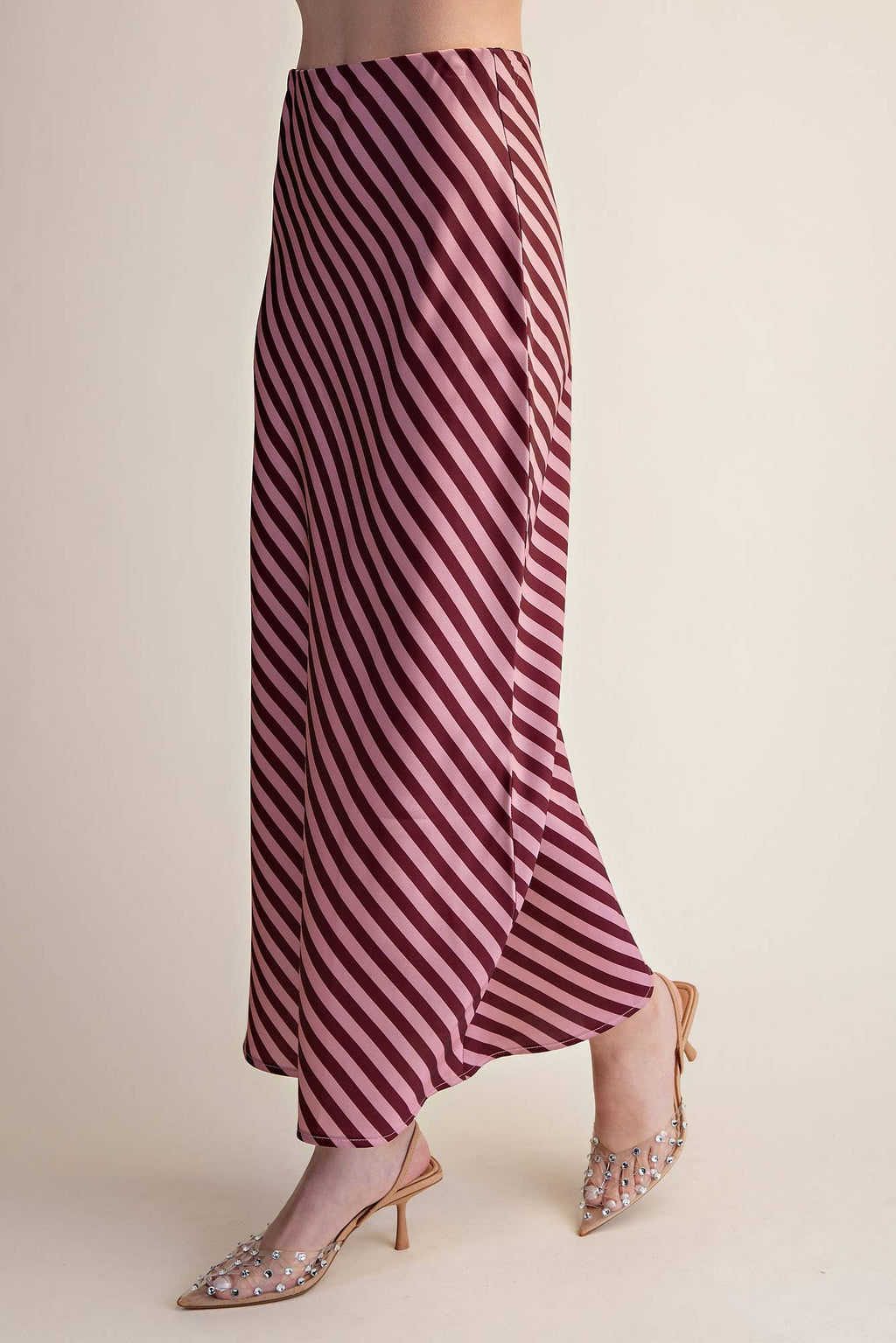 The Social Stripe Midi Skirt
