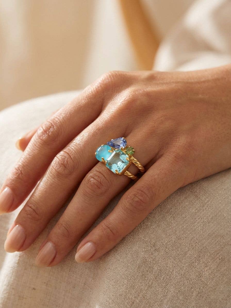 SORRELLI Anika Adjustable Cocktail Ring
