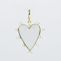 Pearl Crush Gold Charm