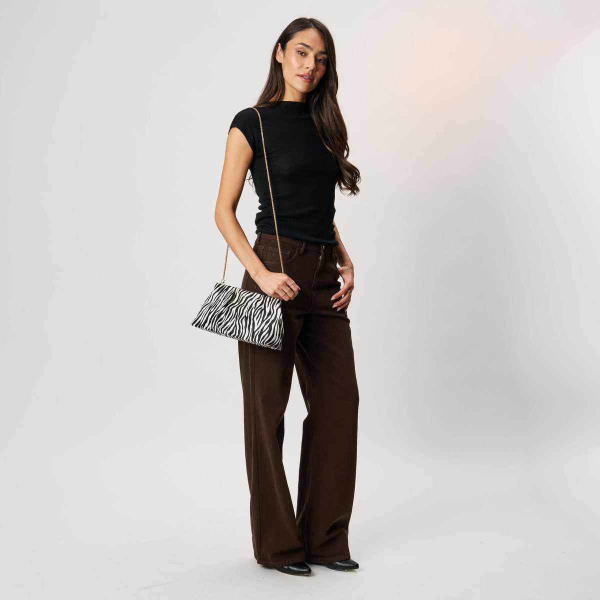 Elva Zebra Clutch