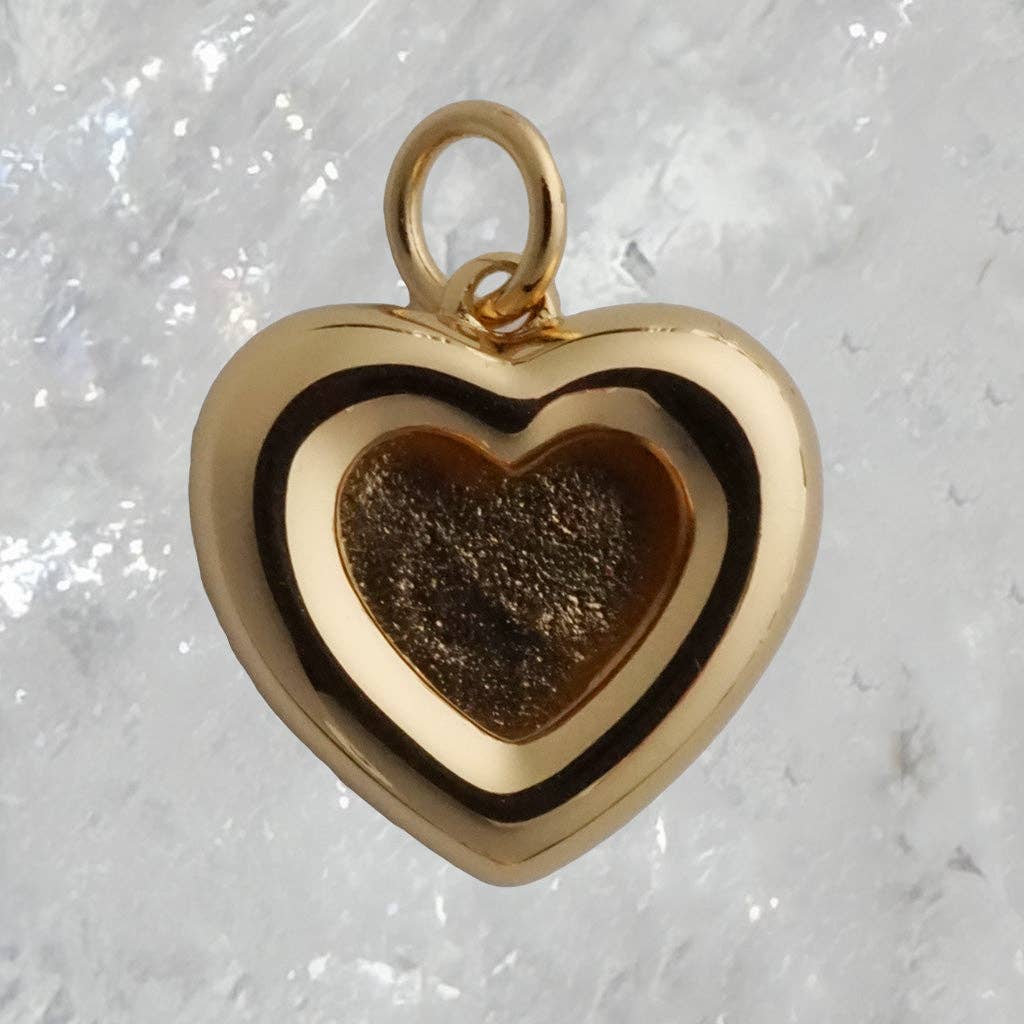 Chunky Heart Photo Frame Charm
